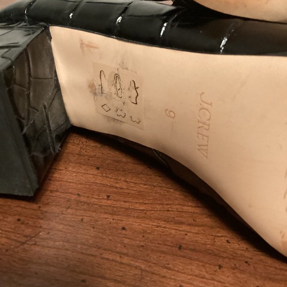 J.CREW CROC EMBOSSED MARY JANE SZ 9 - Picture 10 of 12